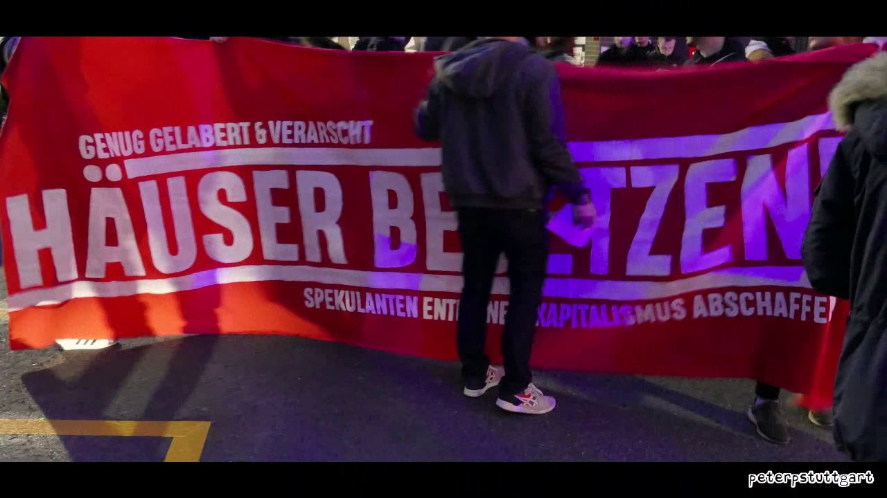 #stuttgart #forst140 demo wegen räumung 28.03.2019 #leerstandbeleben #druckimkessel  #besetzen